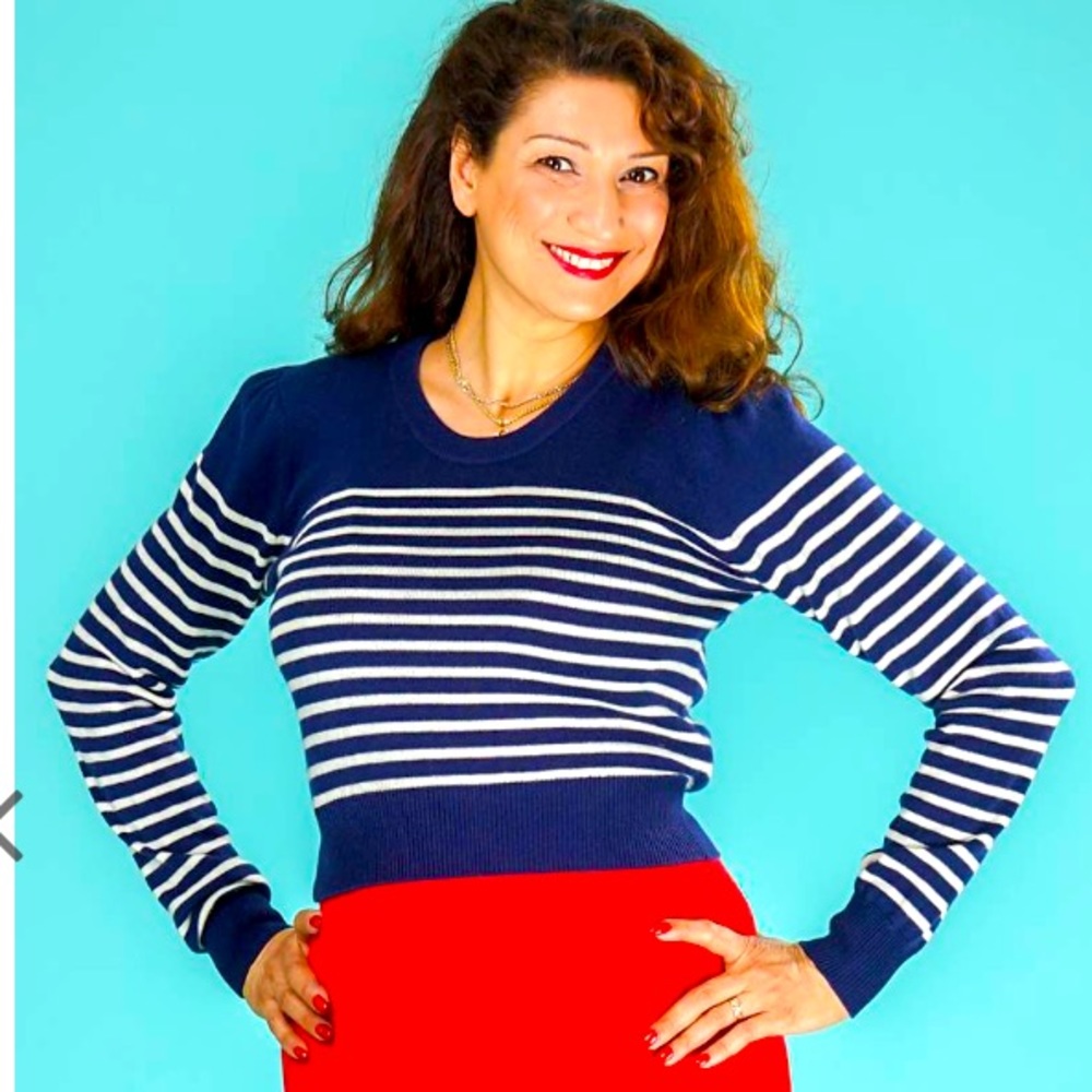 Striped wool sweater